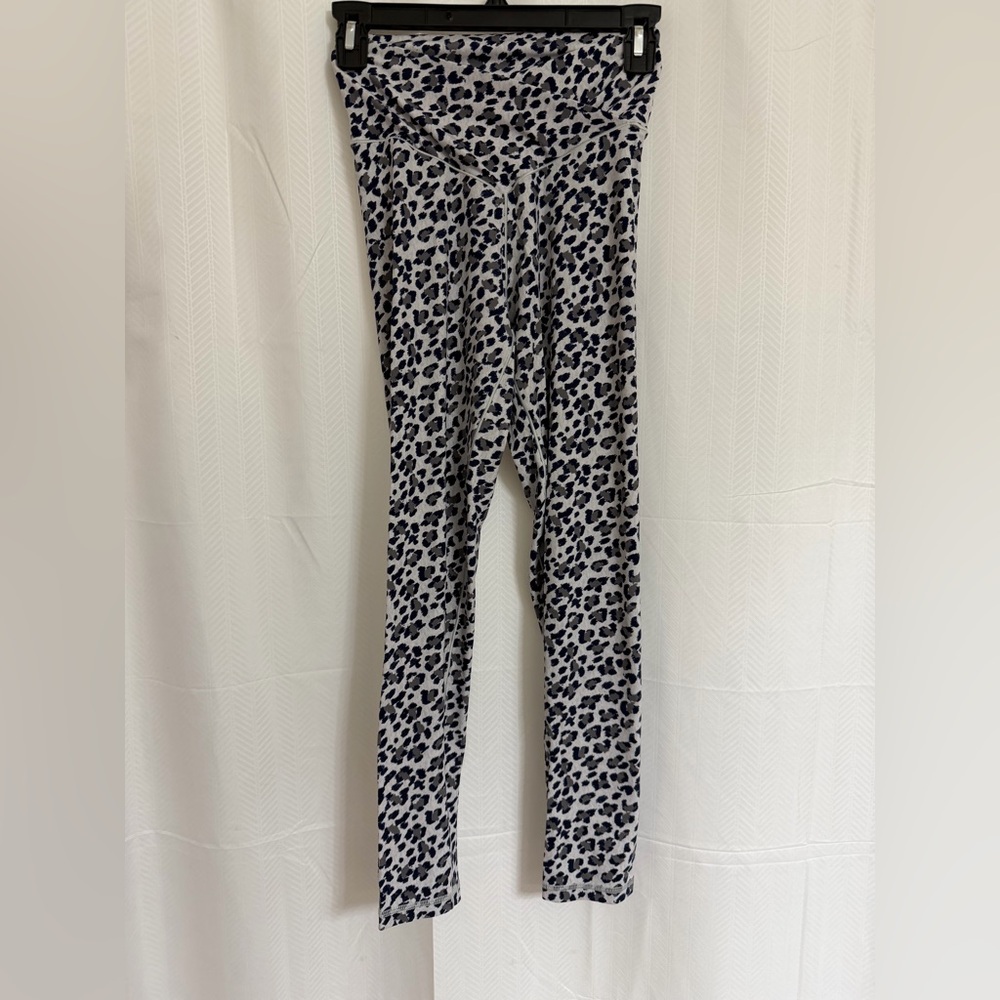 Aerie Leopard Print Leggings - Black and White